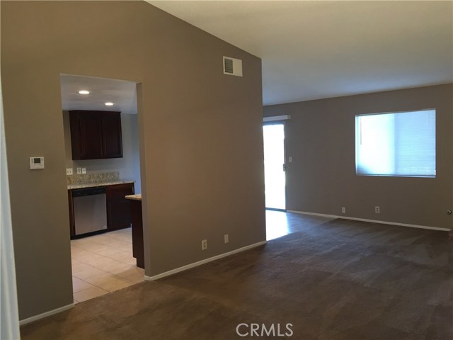 Living room and kitchen