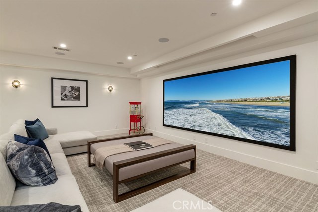 Brilliant theatre room with Barn doors