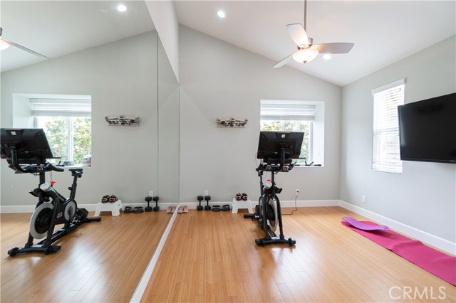 Fourth bedroom - gym area