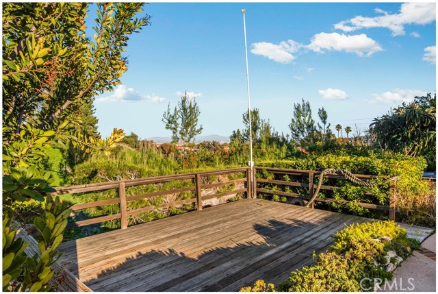 Backyard Wood Deck with Views