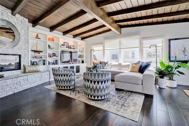 Formal Living/Great Room Area with Engineered Hardwood Flooring.