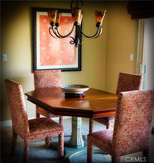 Dining area with amazing views.