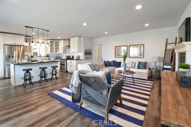 Open floor plan with a great room concept