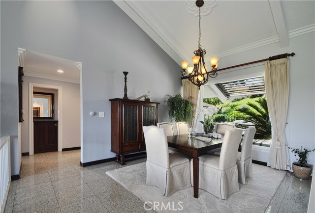 Formal dining room adjacent to living room.