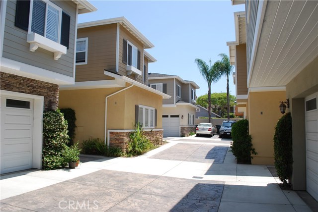 Private back driveway.
