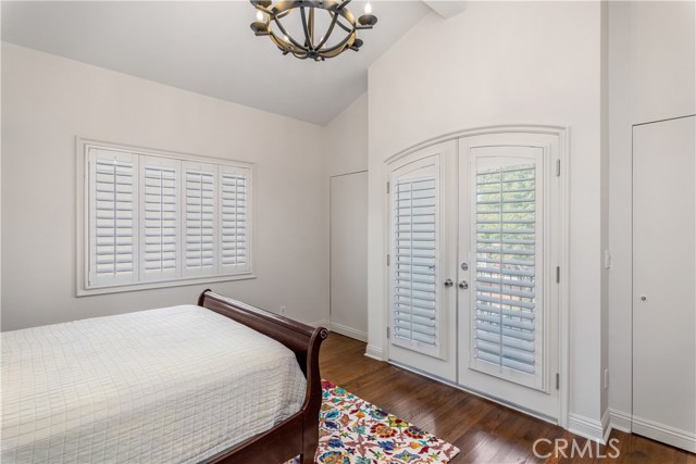  Closets on either side of the doors provide great storage in this room