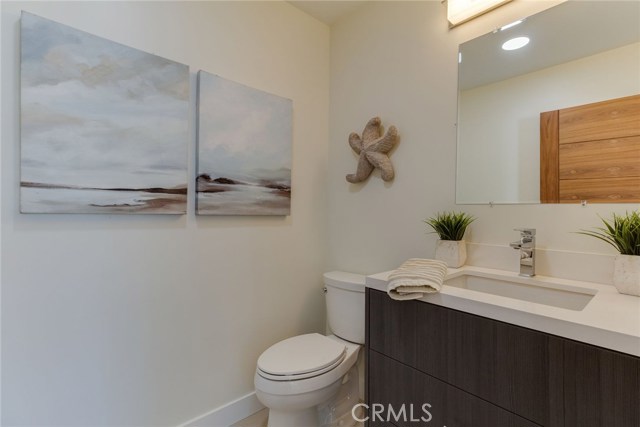 Half bath off the great room