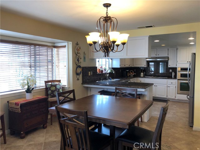 Beautiful view of the space for the dining area and kitchen.