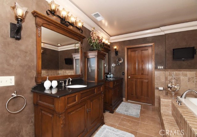 Master Bathroom with Double Vanity Areas