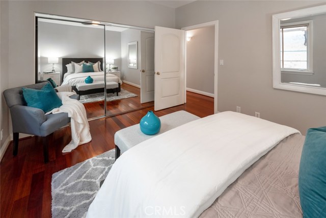 Lots of closet space in this bedroom