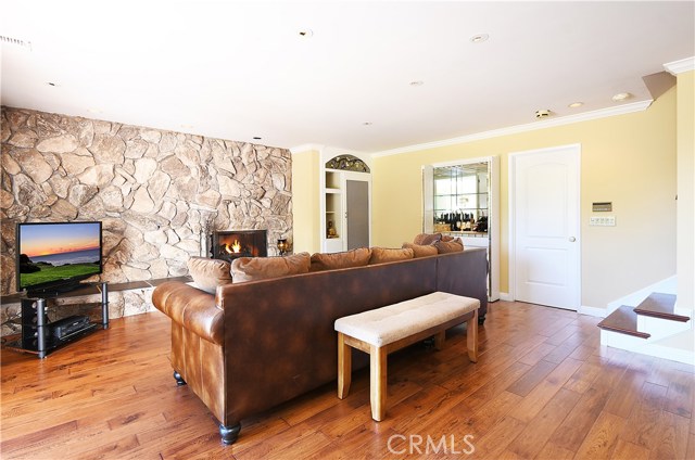 Downstairs Family Room with Wet Bar and 4th Bedroom with Bathroom