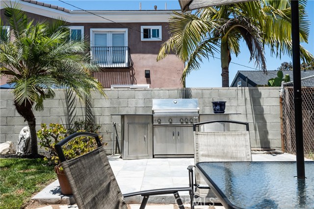 Back Patio with Built-in Barbecue