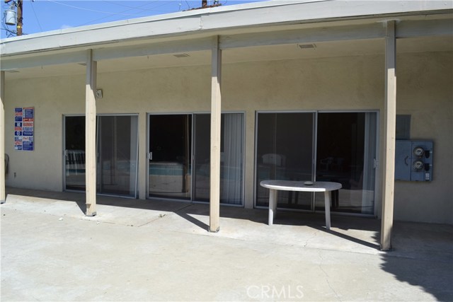 Clubhouse as seen from pool area.