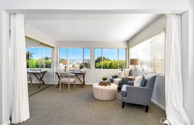 Office/sitting area in master bedroom that can be used as a nursery with P.V. views!