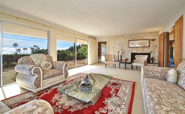 Living Room OPens to a Covered View Porch