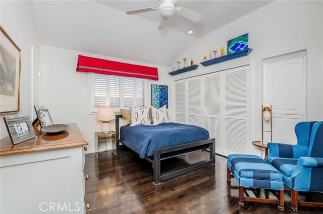 Upstairs Bedroom with a Connected Bathroom.