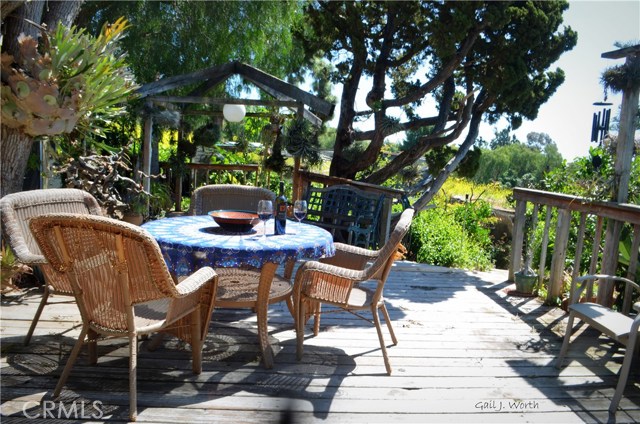 Yes, the deck needs TLC but what a place to relax