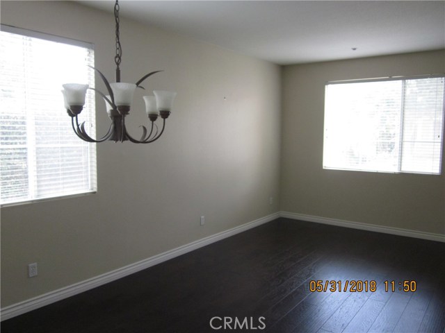 Corner of living room from dining room.