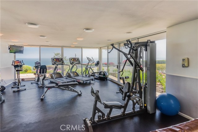 Can't beat working out in a gym with a view! Includes ping pong.