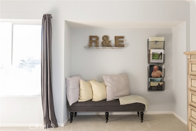 sitting area in master bedroom