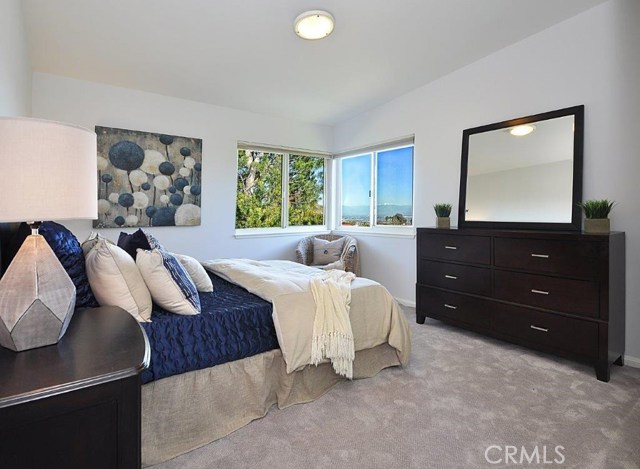 Upstairs Third Bedroom with Beautiful City and Mountain Views.