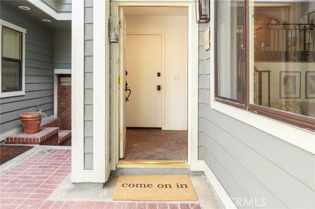 new front door with new Baldwin hardware