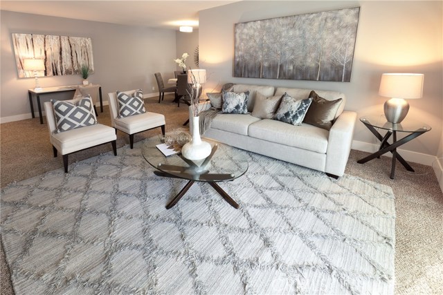 Another view of Living Room into Dining Area