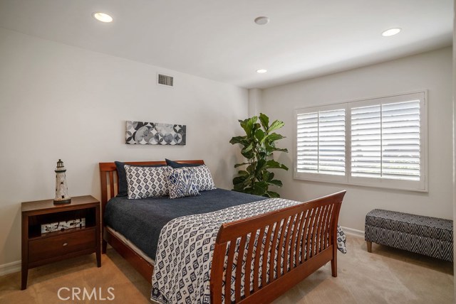 Downstairs Bedroom #1 receives nice natural light.