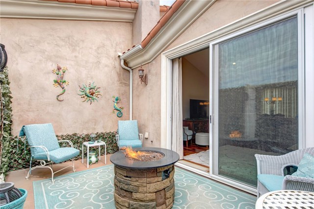 Oversized private balcony off the living room.