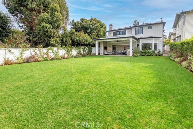 What a wonderful backyard. Plenty of room to kick a soccer ball around!