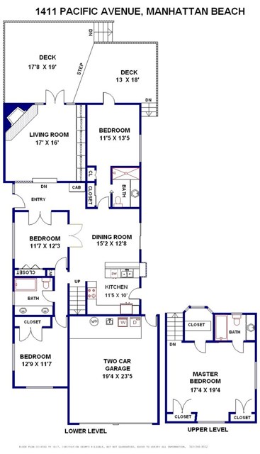 1411 Pacific Avenue, Manhattan Beach, California 90266, 4 Bedrooms Bedrooms, ,3 BathroomsBathrooms,Residential,Sold,Pacific,SB19148189