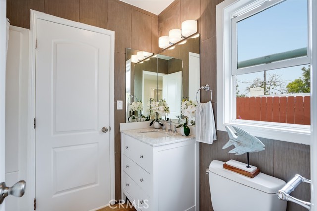 Master bathroom with new vanity.