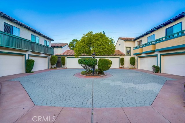 courtyard driveway to your home
