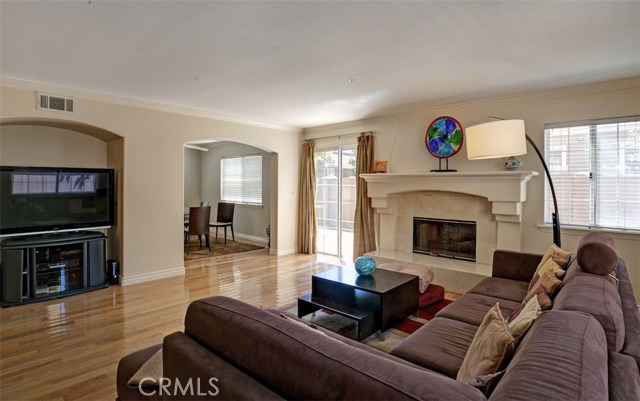 Large open great room with Maple floors