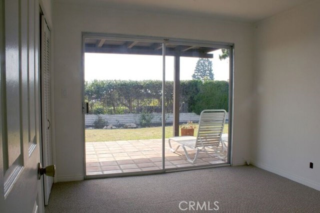 view from one of the down stair's bedrooms