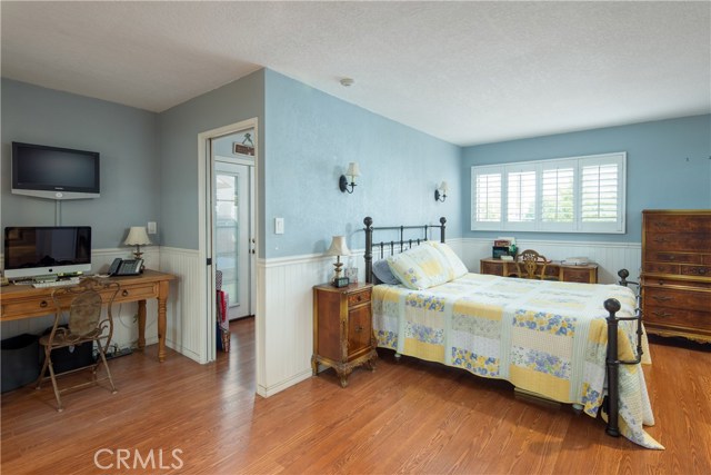 Master bedroom with attached room makes a great nursery or office or...
