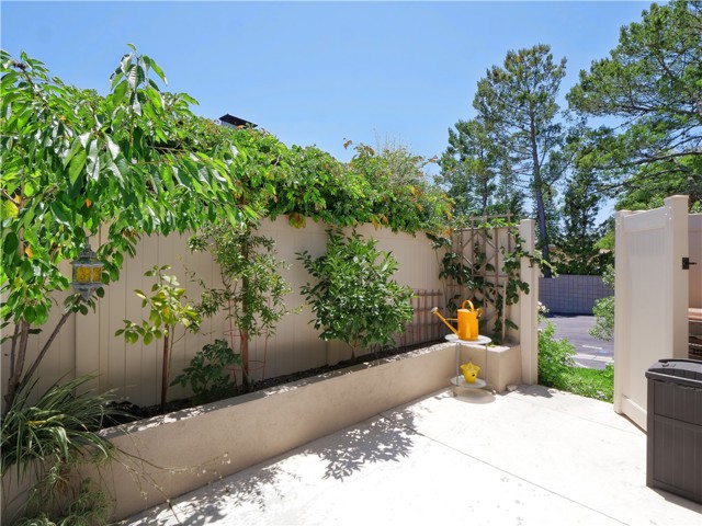 Gated exit from back patio to outside.