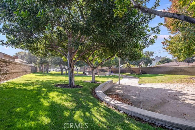 Parkette around the corner and backs up to back yard of property.