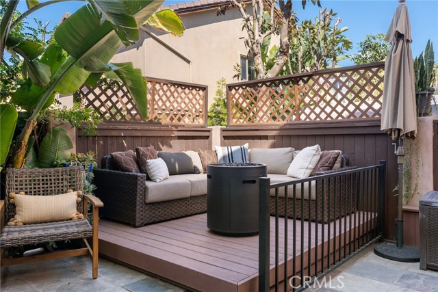 Private patio sitting area.