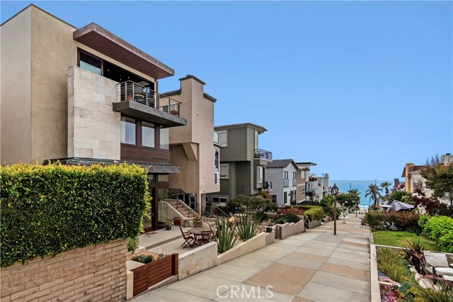 Highly coveted walk street with views of the Pacific Ocean