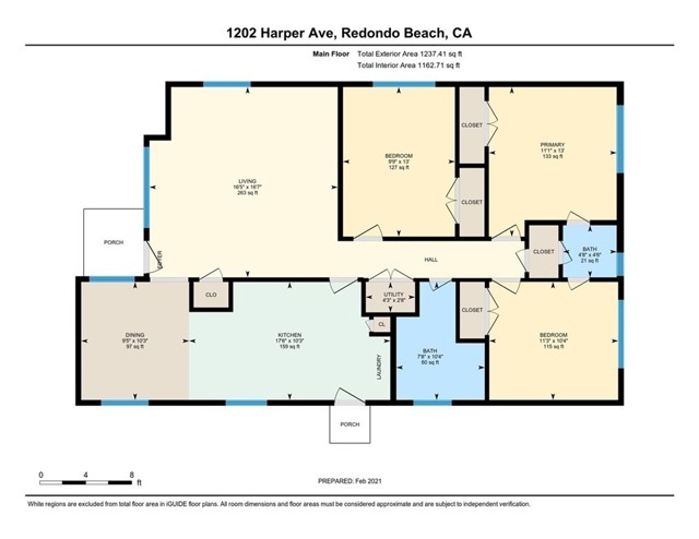1202 Harper Avenue, Redondo Beach, California 90278, 3 Bedrooms Bedrooms, ,2 BathroomsBathrooms,Residential,Sold,Harper,SB21018499