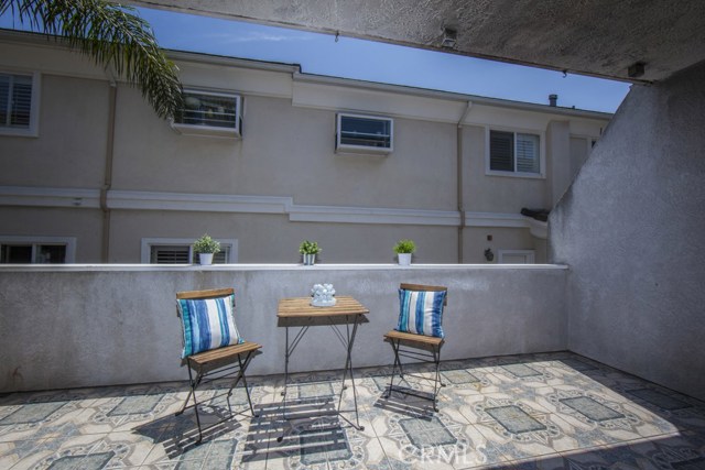 Spacious patio perfect for Southern California outdoor living.