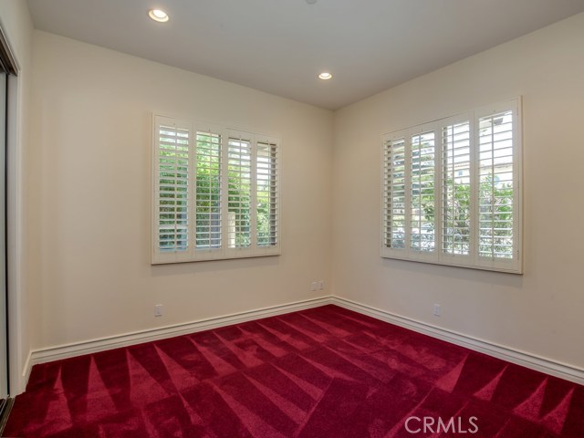 One of two bedrooms on entry level.