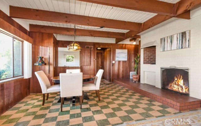 Fireplace in Family Room on Lower Level