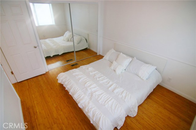 Complete with ceiling fan and over sized closet.