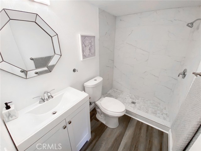 Gorgeous completely renovated downstairs bathroom.