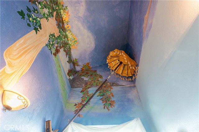 Bathroom ceiling artwork