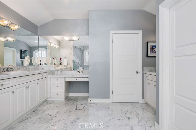 Vanity View and Door to the Master Suite