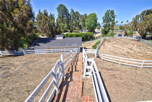 Lower pad with barn & riding ring