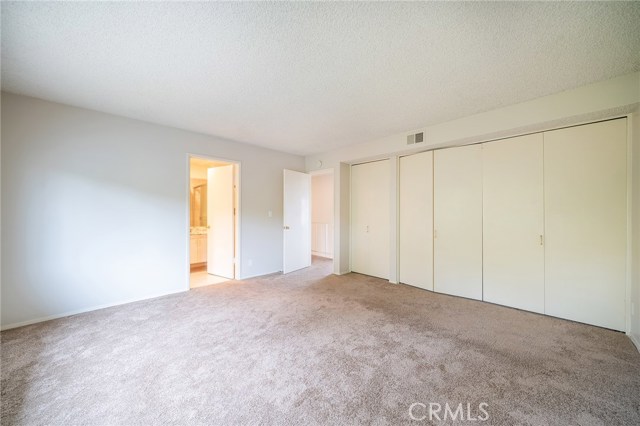 Master Bedroom with dual closets.